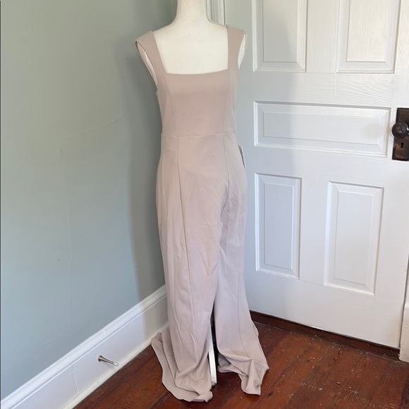Show Me Your Mumu Weddings Elegant Beige Maxi Dress Size Medium - Picture 2 of 6